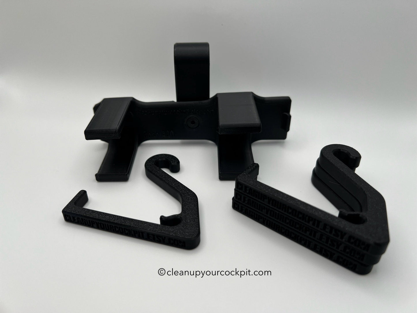 Bose A30 Boeing 737 Headset Control Hanger and Hook Set Horizontal Orientation - LIFETIME GUARANTEE