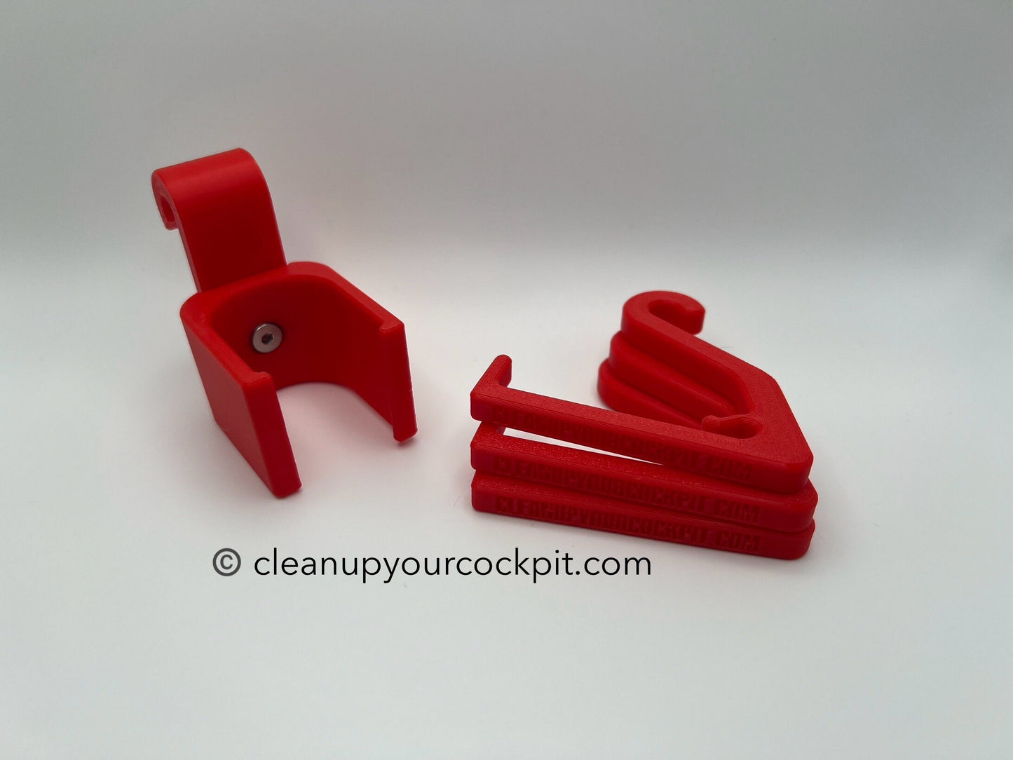Bose A30 Lear 40 / 45 / 70 / 75 Headset Control Hanger and Hook Set for Learjet Vertical Orientation - LIFETIME GUARANTEE