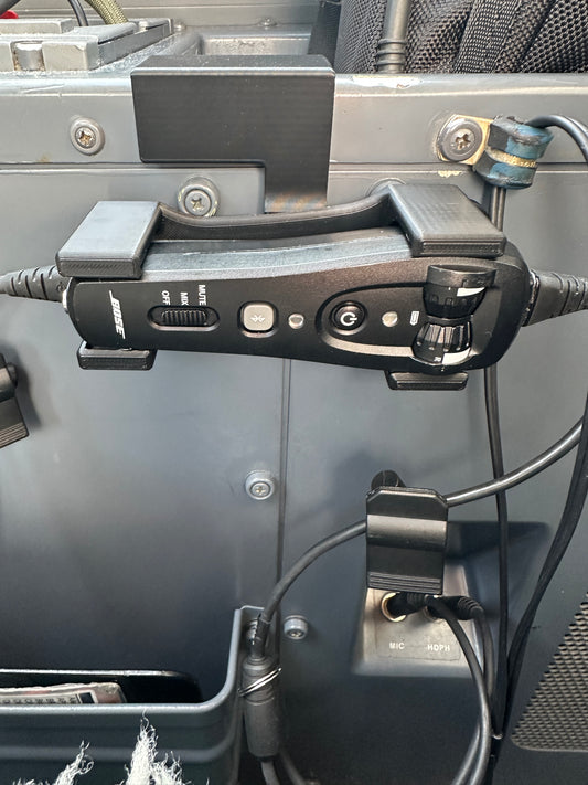 David Clark DC One-X Bombardier Challenger 300/350 Headset Control Hanger and Hook Set - LIFETIME GUARANTEE